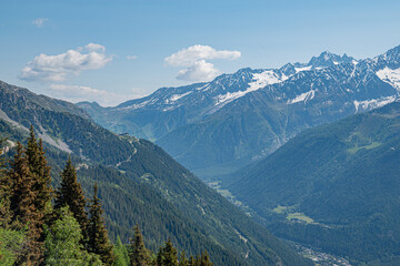 Fototapeta na wymiar Great mountains Mont Blanc France Alps