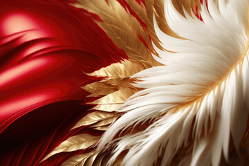 Feathers of tranquility: soft and ethereal background of delicate plumage