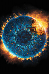 Exploring the majestic cosmos: captivating space photography featuring a stunning planet