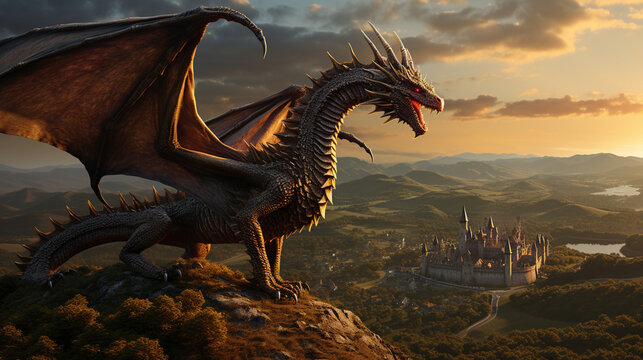 dragon in the castle