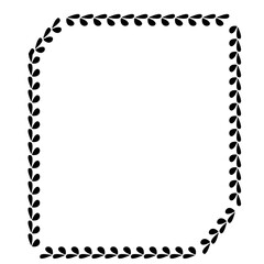 black and white frame