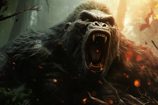 king kong rampage in jungle