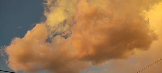 fire burning in the sky