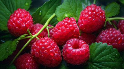 Raspberries, The Essence of Nature's Bounty: Exploring the Sweet and Nutritious World of...