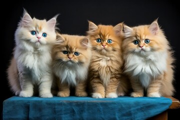 Quartet of Adorable Kittens