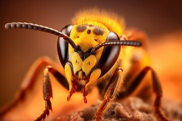 European Wasp Macro Close-up