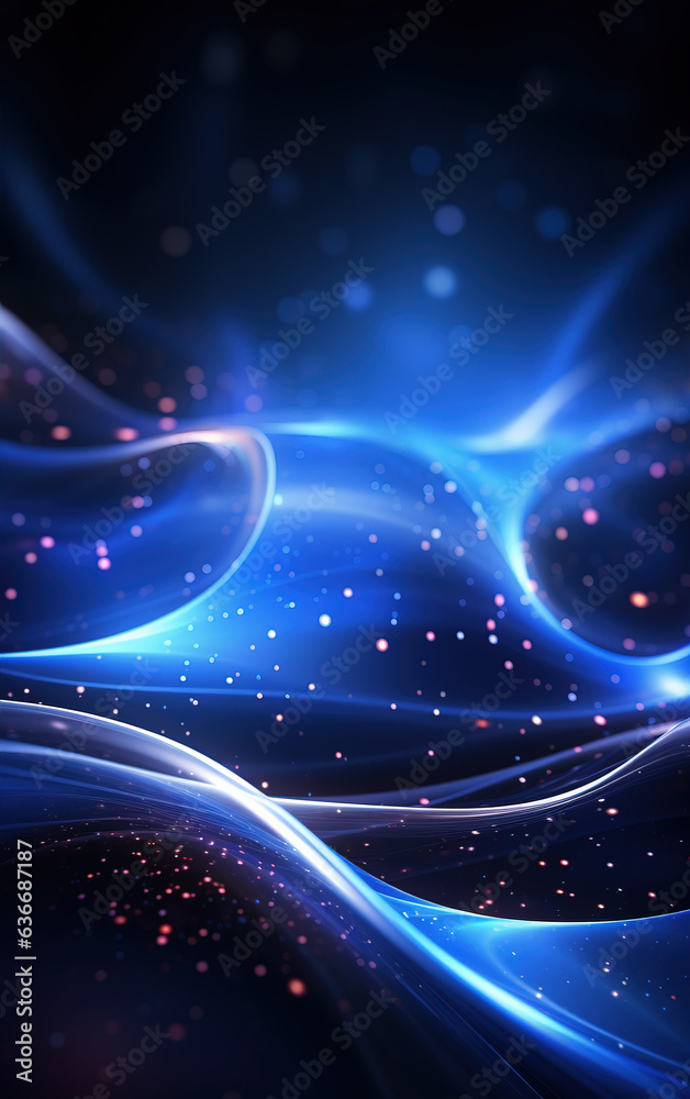 Wall mural anime style curve abstract background,created with generative ai tecnology.