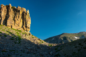 Trail Snaking Across The Saddle On Mount Hunt Divide