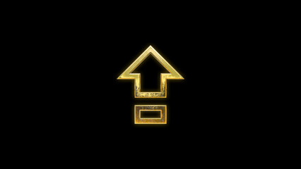 Arrow arrows icon logo sign symbol background gold golden up down 