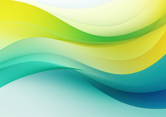 緑色の波型幾何学抽象背景