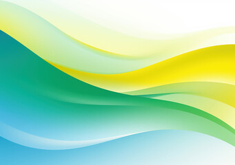 緑色の波型幾何学抽象背景