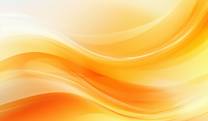 オレンジ色の波型幾何学抽象背景 - obrazy, fototapety, plakaty