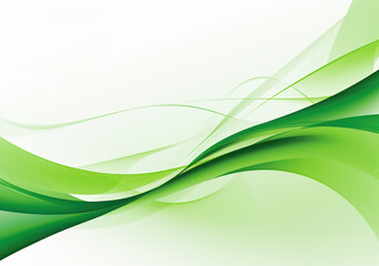 緑色の波型幾何学抽象背景