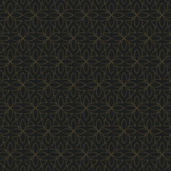 Opulent Sophistication: Seamless Geometric Vector Background with Elegantly Ornate Line Abstractions