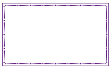 vector purple frame for text, photo or congratulation