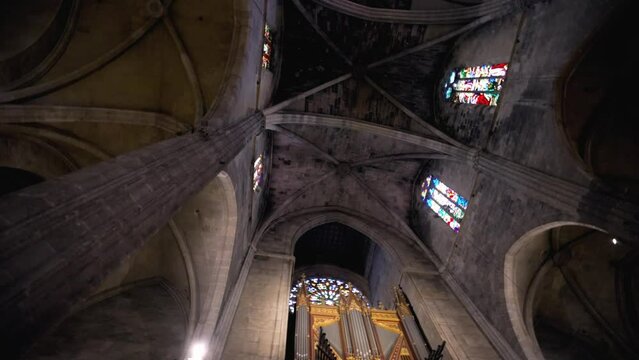 Palma da mallorca, Spain - Feb 2022 : Carrer de Santa Eulalia