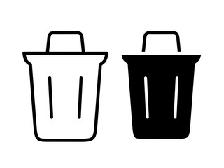 trash can icon set.trash icon