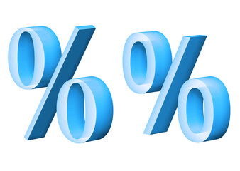 CG illustration of symbol - %