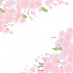 Pastel watercolor cherry blossoms frame wallpapers are suitable for those who want an artistic background.