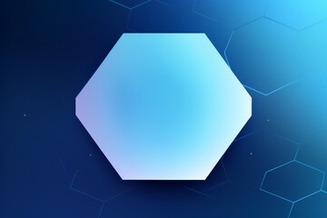 hexagonal shapes on a blue background