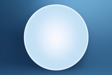 a white plate on a blue background