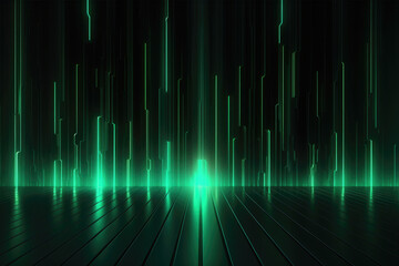 Futuristic abstract background with glowing neon lines 