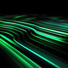 Futuristic abstract background with glowing neon lines 
