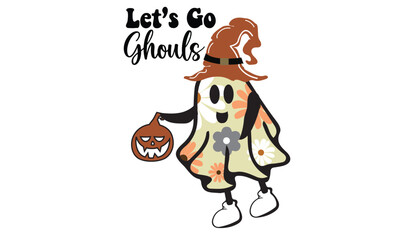 Let’s Go Ghouls Sublimation Design