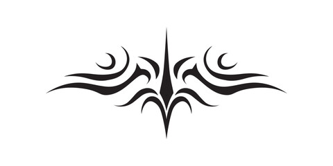 cool and creative tribal tattoo design vector