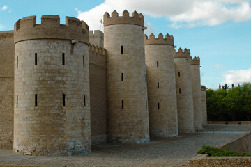 Aljaferia Palace in Zaragoza, Spain