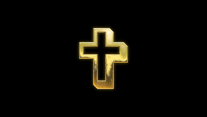 Religious symbols signs icons background gold golden religion