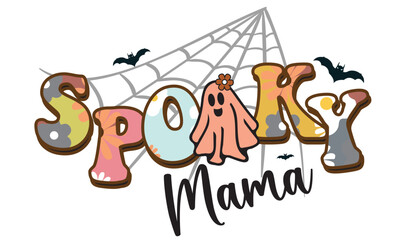 Spooky Mama Sublimation T-Shirt Design