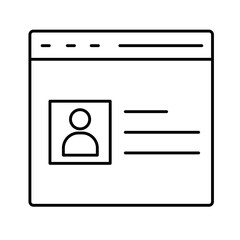 Wireframe Vector icon which can easily modify or edit  


