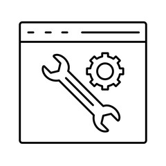 Screen maintenance Vector icon which can easily modify or edit  

