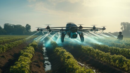 The landscape of farming evolves with the emergence of drones using generative AI to ensure optimal field irrigation and crop growth.