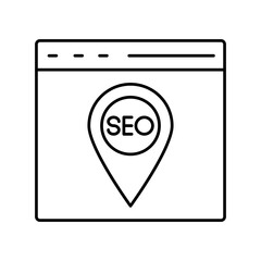 Local seo Vector icon which can easily modify or edit  

