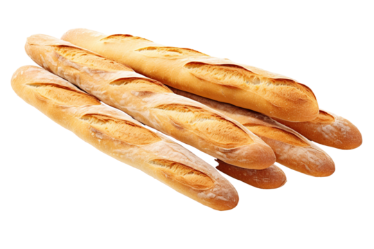 baguette isolated on white background PNG