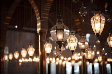 the mosques chandeliers
