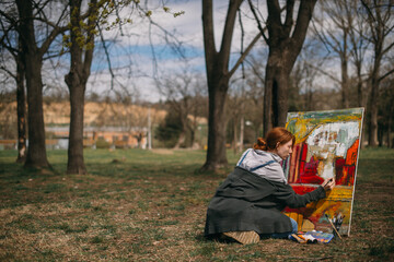 Painting at the park
