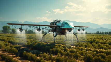 Generative AI technology ushers in an era of smart farming, where drones take to the skies to water fields, marking a transformative leap in crop cultivation.