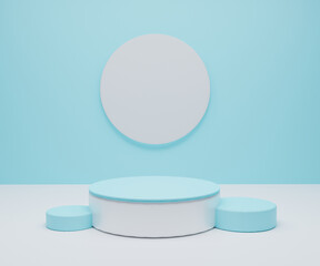 3d render Abstract scene background. Product presentation, mockup, show cosmetic product, Podium, stage pedestal or platform.