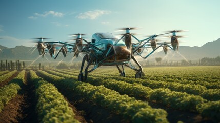 Generative AI technology ushers in an era of smart farming, where drones take to the skies to water fields, marking a transformative leap in crop cultivation.