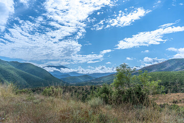 Beutiful Landscape green mountain with blue sky