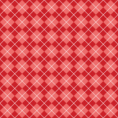 Simple Red Seamless Argyle Pattern