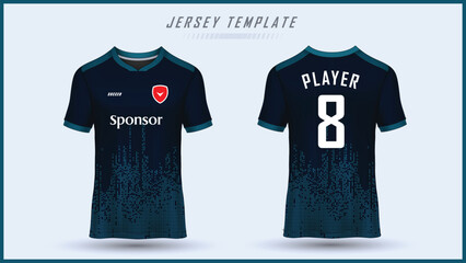 Soccer jersey tshirt design ready to print template