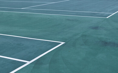 Lines of tennis courts. Abstract background of lines. Copy space for text