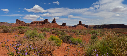 vista della monument valley nella riserva navajo