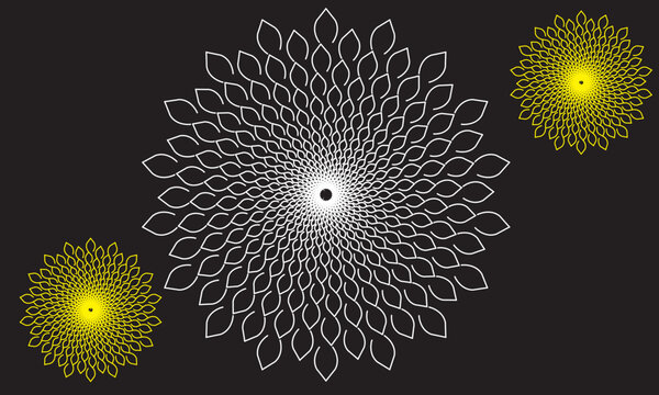 pattern in the form of a mandala. tato mandala.  Decorative pattern in simple style.
