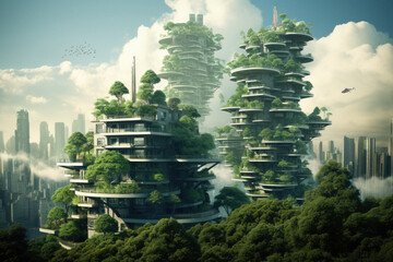 Futuristik green city 