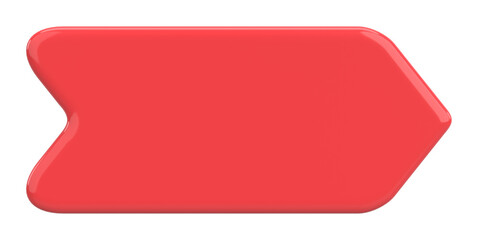 3D button. Empty button. 3D illustration.